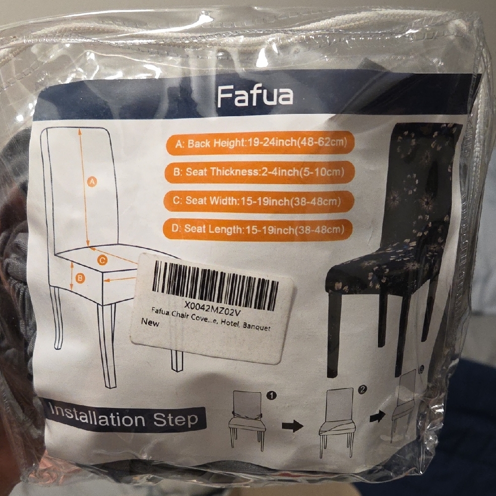 2x Grey Chair Covers